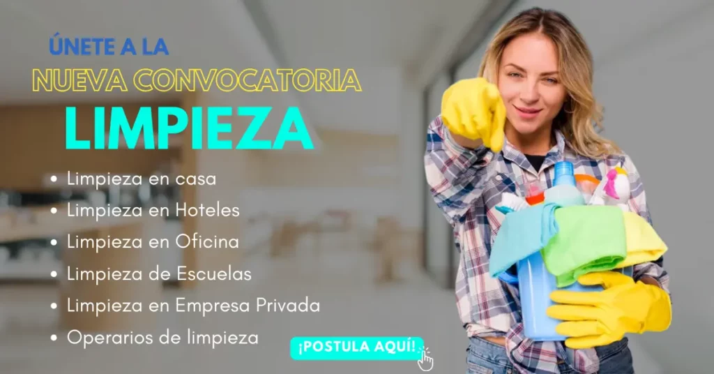 TRABAJOS PARA PERSONAL DE LIMPIEZA